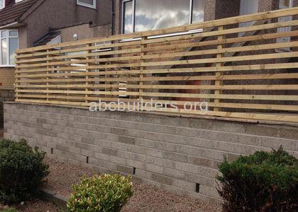 Retaining Wall, Fence & Patio